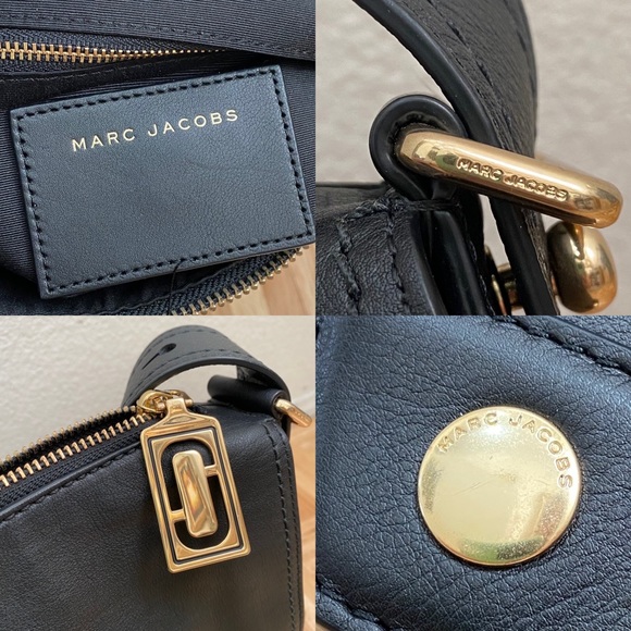 Marc Jacobs Downtown Studded Black Leather Crossbody Bag - Picture 15 of 15